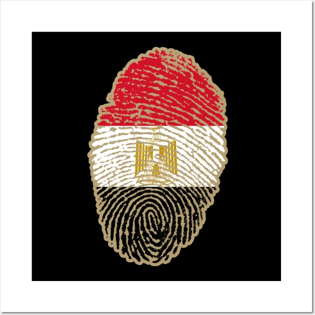 Handprint Egyptian Flag Egypt Wall Art by GBDesigner